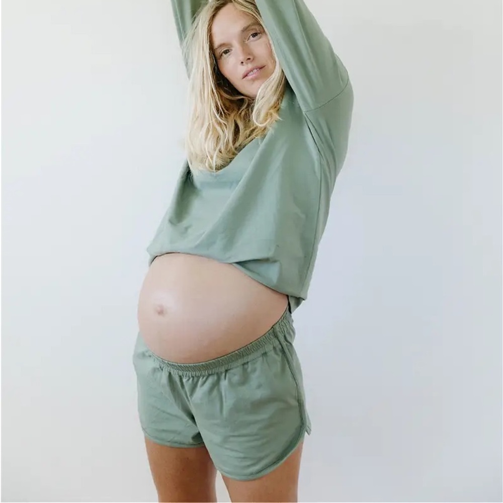 Maternity Track Shorts